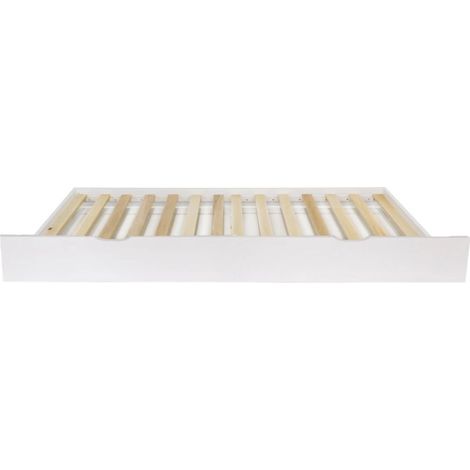 Lit tiroir pour enfants en bois blanc 24x190x96cm
