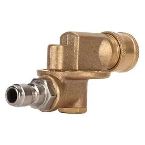 Quick Connecting Pivoting Coupler Adjustable 4500psi Pressure Washer Nozzle Garden Supplies. (1/4)