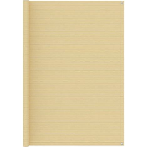 Tapis extérieur Tapis de tente Tapis de Camping 200x400 cm Beige 52706 (1/4)