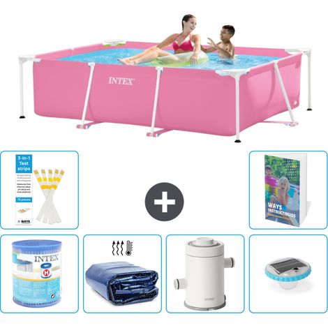 Intex Piscina con estructura Rectangular - 220x150x60 cm - 7-piezas  S101
