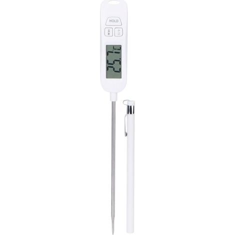 Outils de cuisine à sonde longue en acier inoxydable avec thermomètre électronique numérique pour cuisson au barbecue (1/5)