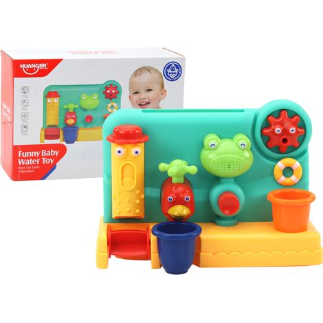 Giocattoli da bagno per bambini, smerigliatrice per fontane, rubinetto a rana (1/4)