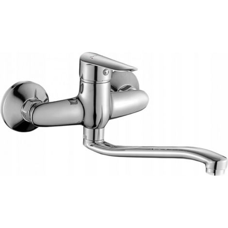 Robinet de lavabo mural Cento chromé