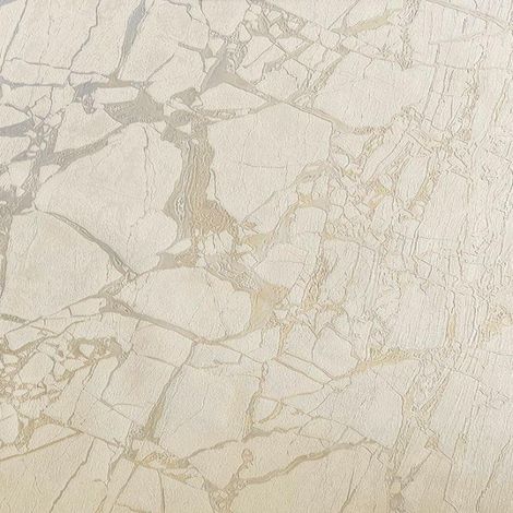 Rasch Vasari Enzo Cream Marble Wallpaper Metallic Heavyweight Textured Vinyl (1/4)