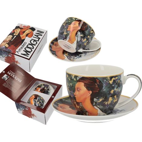 Carmanii, Tasse und Untertasse von A. Modigliani