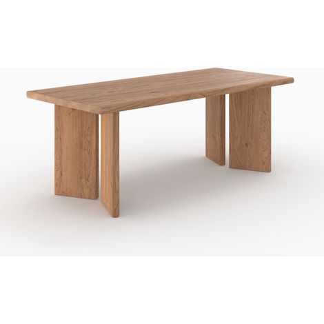 Mesa rectangular de madera de olmo - Albane (1/4)