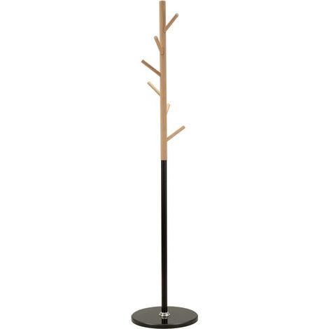 Appendiabiti da terra Tree con base in marmo e dettagli in legno di faggio (1/5)