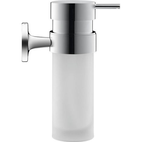 Distributeur de savon Starck T chroméavec verre blanc mat DURAVIT