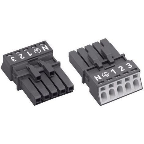 Connecteur d'alimentation série (connecteur réseau) WINSTA MINI WAGO 890-205 femelle, droit Nombre t (1/4)