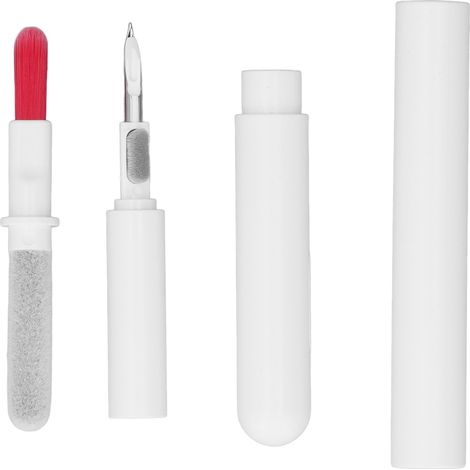 Brosse de Nettoyage Multifonction pour Écouteurs Bluetooth, Stylo Nettoyeur Portable pour Produits Électroniques Blanc (1/5)