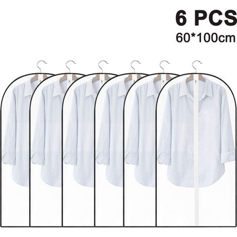 Housse à vêtements, housse de protection pour costumes, rangement longue durée de vestes, manteaux, robes et costumes. (1/5)
