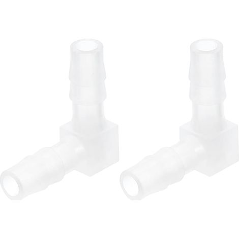 Raccord Coudé à 90 Degrés pour Tuyau de 13/16", Lot 4 Connecteurs en Forme L Valve d'Air d'Aquarium et Tuyauterie Aquariums Étangs - 1/4" (1/5)