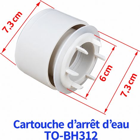 Pièce WC adapté à TO-BH312 cartouche de robinet d'arrêt Plastique 1 × 1 × 1 cm 500 g – Livraison gratuite