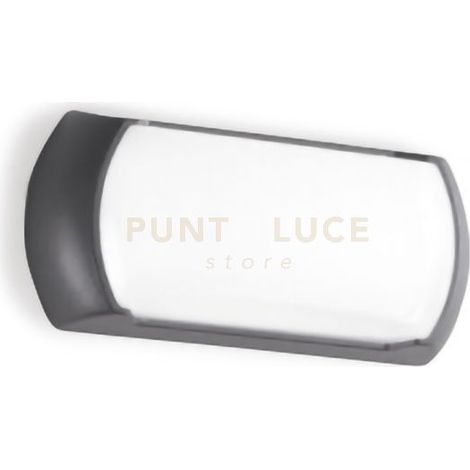 GPL251- APPLIQUE PER ESTERNI GRIGIO ANTRACITE A LED 4000K 850LM 12W 23CM