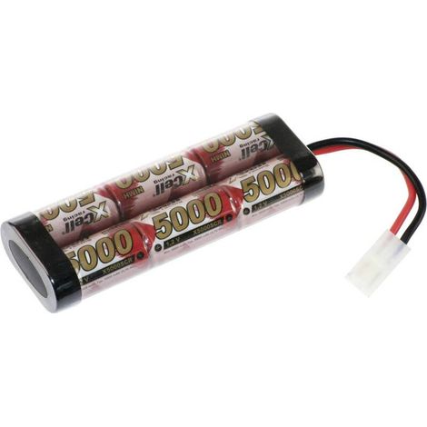 [GEBRAUCHT] B-Ware XCell Akkupack Batterie Akku Modellbau NiMH 7,2V 5000mAh 6 Zellen Tamiya Stecker (1/2)