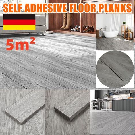 Carrelage Vinyle Autocollant Adhésif – Imitation Parquet Bois – 36 Lames – 5 m² – PVC Résistant – Anti-Moisissure, Anti-Dérapant – Idéal Cuisine, Salle de Bain, Salon & Bureau (1/5)