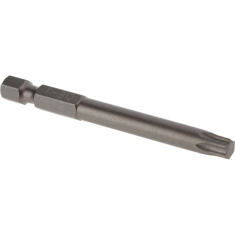 Embout de vissage RS PRO Torx, T30, L. 70 mm, Acier au vanadium au molybdène chromé ( Prix pour Paquet de 5 ) (1/2)