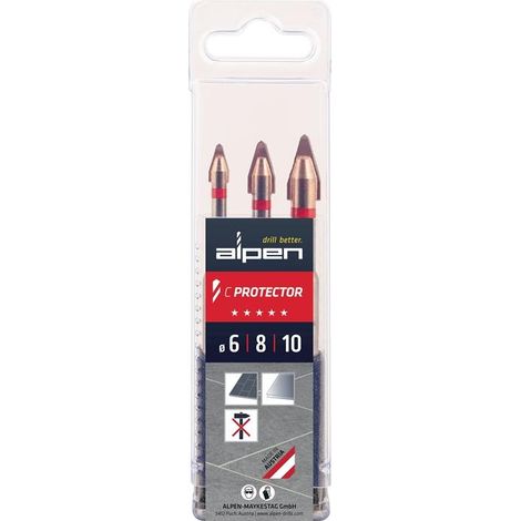 Fliesenbohrersatz C PROTECTOR 3-tlg. 6-8-10 (1/4)
