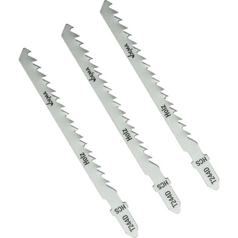 Stichsägeblätter Säge Schneidblätter T-Schaft T244D für Holz Kunststoff 3er Set (1/4)