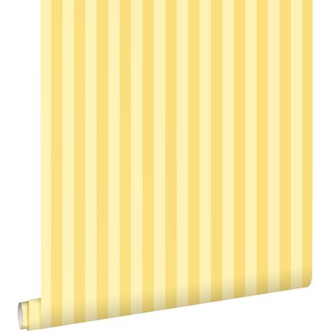 papier peint à rayures jaune - ESTAhome (1/5)