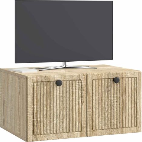 Maison Exclusive - Wandmontierter TV-Schrank Sonoma-Eiche 59,5 x