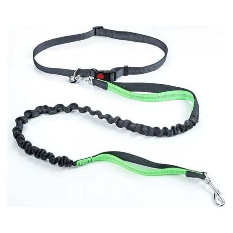 QORVA-Laisse pour chien avec ceinture réglable, laisse de course et de jogging pour chien