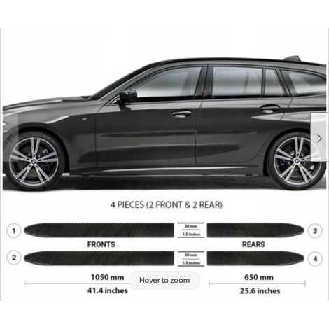 BMW 3er Kombi 2019+ SCHWARZE Seitentürverkleidungen