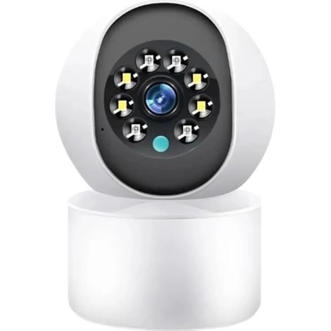 Caméra de sécurité à Domicile 3MP PTZ caméra 360 ° sécurité à Domicile Suivi Automatique détection Humaine Audio bidirectionnel caméra IP sans Fil Moniteur bébé(3MP Camera Add 128G) (1/5)