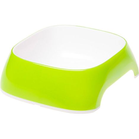 Gamelle pour Chien Glam - Gamelle en Plastique élégante pour l'eau et la Nourriture du Chien, antidérapante, Facile à Nettoyer, 0,75 Litre, Vert (1/5)