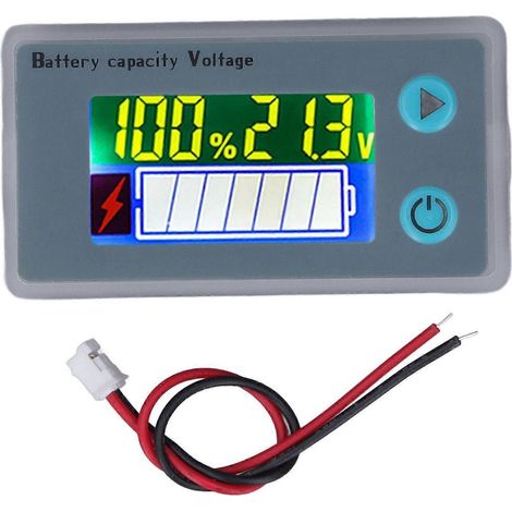 Testeur de capacité et de tension de batterie avec affichage numérique LCD, indicateur de charge pour batteries lithium-fer-phosphate