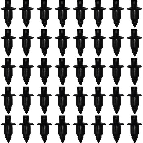 Rivet Plastique, Clips de Fixation pour Voiture, 40 Pièces Clips de Retenue Carrosserie pour Yamaha/Suzuki/Kawasaki/Forza, Clip de Carénage en Plastique Trou de 6mm (1/5)