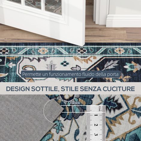 Tapis Boho Antidérapant Lavable Poil Court 160x230 cm Multicolore Salon Chambre (1/5)