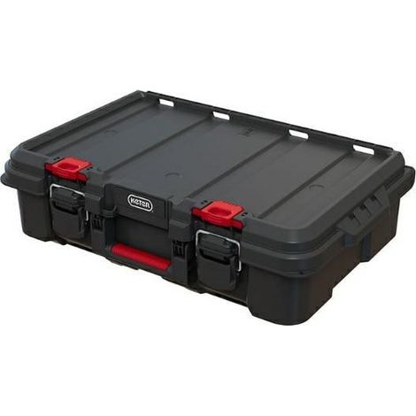 Keter Stack & Roll - Estuche de almacenamiento resistente para herramientas eléctricas (253382)