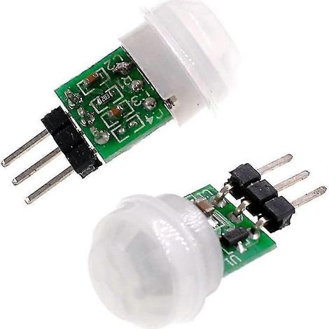 Mini-Pyroelektrisches PIR-Sensormodul, manueller Infrarot-Bewegungsmelder (weiß) (2 Stück) (1/5)