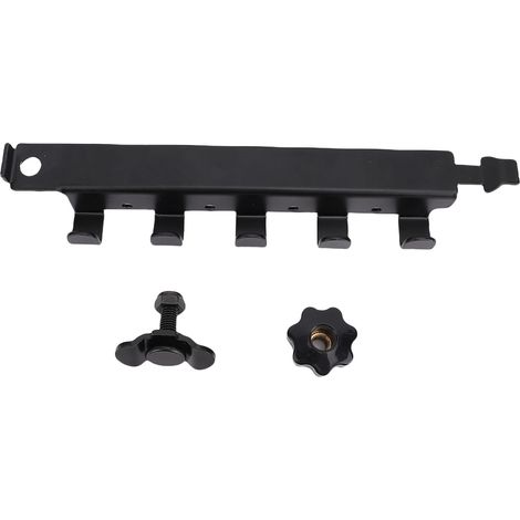 Crochet fixation simple rail L 5 crochets – Aluminium polyvalent lit camion remorque contrôle cargaison pickup camping-car ATV (1/5)