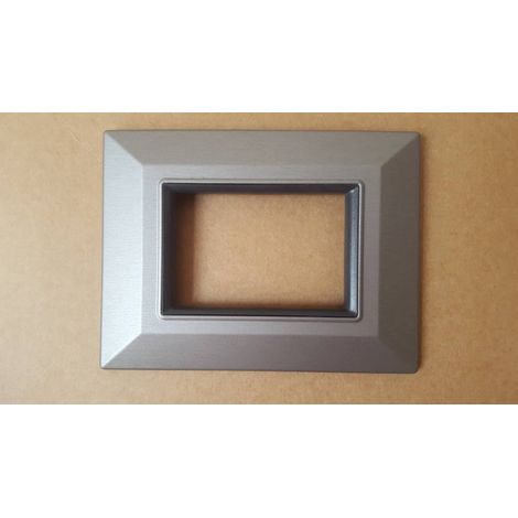 Trade Shop - PLATTE PLATTE PLATTEN KOMPATIBEL FÜR AXOLUTE BTICINO SERIE FARBIG SQ - Chrom
