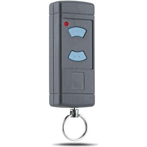Compatible avec Hörmann HSM4-868 HSE2-868 Ouvre-Porte de Garage Émetteur Manuel 868,3 MHz Bouton Bleu, HS4-868, HS(M) 2/4, HSZ1-868, HSP4-868, 1 télécommande à 2 Boutons