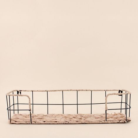Etagère murale en corde et métal 55cm