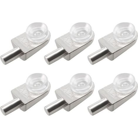 [NEVER USED]  20pcs Wall Shelf Brackets, Zinc Alloy Glass Shelf Supports with Suction Cups,