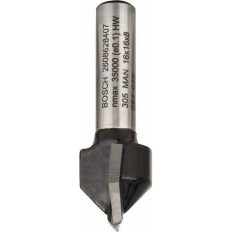 Bosch Accessories 2608628407 Nutfräser Hartmetall   Länge 45 mm Produktabmessung, Ø 16 mm  Schaftdur (1/4)