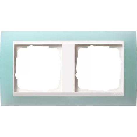 Gira 0212395 Rahmen für 2-fach Abschluss mint opak (1/2)