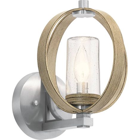 Elstead Kichler Grand Moderne Außenwandleuchte Distressed Antique Grey, IP44 (1/5)