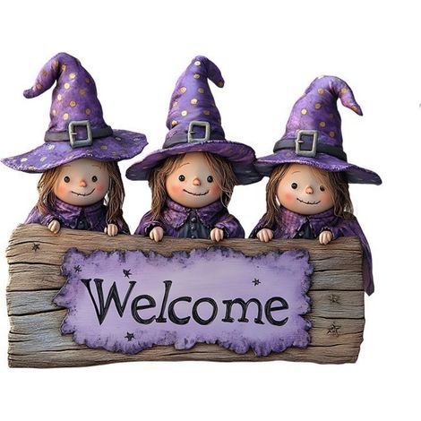 Panneau De Porte En Bois - Ronde - Décoration Extérieure Pour Porche - Pour Halloween Noël Pâques Automne Saint Valentin - 1 Pièce (1/5)