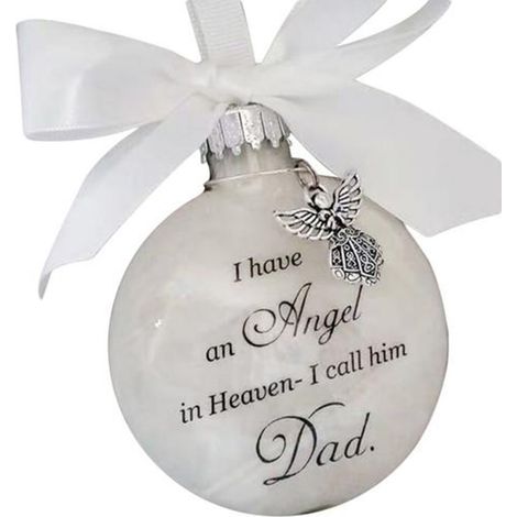 Ornement de Noël commémoratif avec pendentif ange et plume en métal, souvenir céleste (1/5)