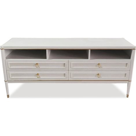 Meuble TV 4 Tiroirs "Marinela" 150cm Naturel (1/4)