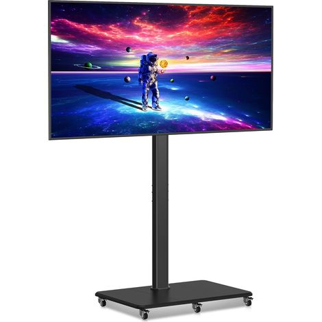 Support TV sur roulettes - Réglable en hauteur - Pour écran plat de 42 à 70" - Charge maximale : 40 kg - VESA 600 x 400 mm