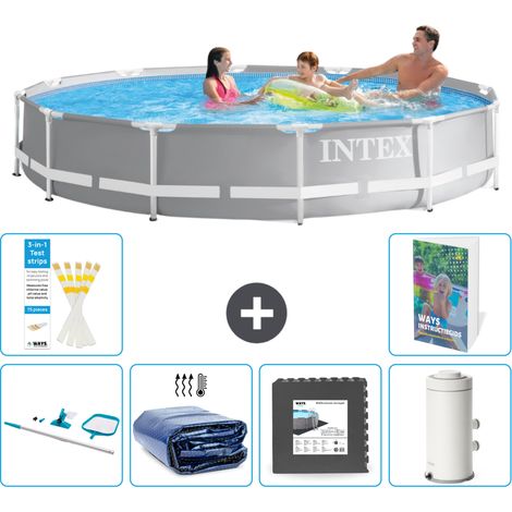 Prism Frame Pool Rund - 366x76 cm - 7-teilig S43