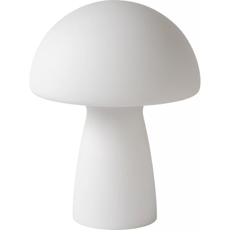 Lampada da tavolo in vetro bianco fungo E27 Lucide (1/5)