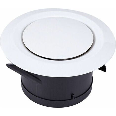 Grille d'extraction et de soufflage d'air Ø100 – SL.GT 3 mâchoires articulées – Grille de ventilation ronde réglable en plastique – Pour ventilateur (1/4)