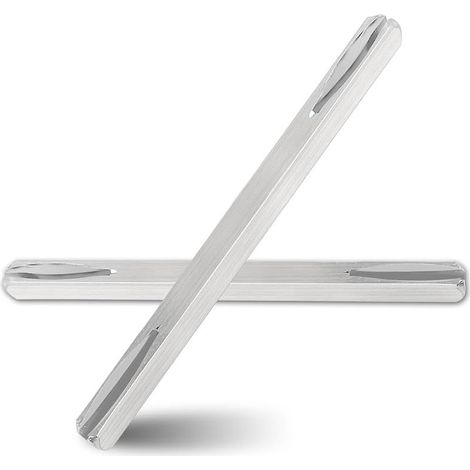 2 pièces Tige de porte, Tige carrée 8 mm x 90 mm, Tige carrée de rechange en acier galvanisé, Tige carrée pour ferrure de porte, Tige de fixation en acier pour poignée de porte Tige en acier (1/5)